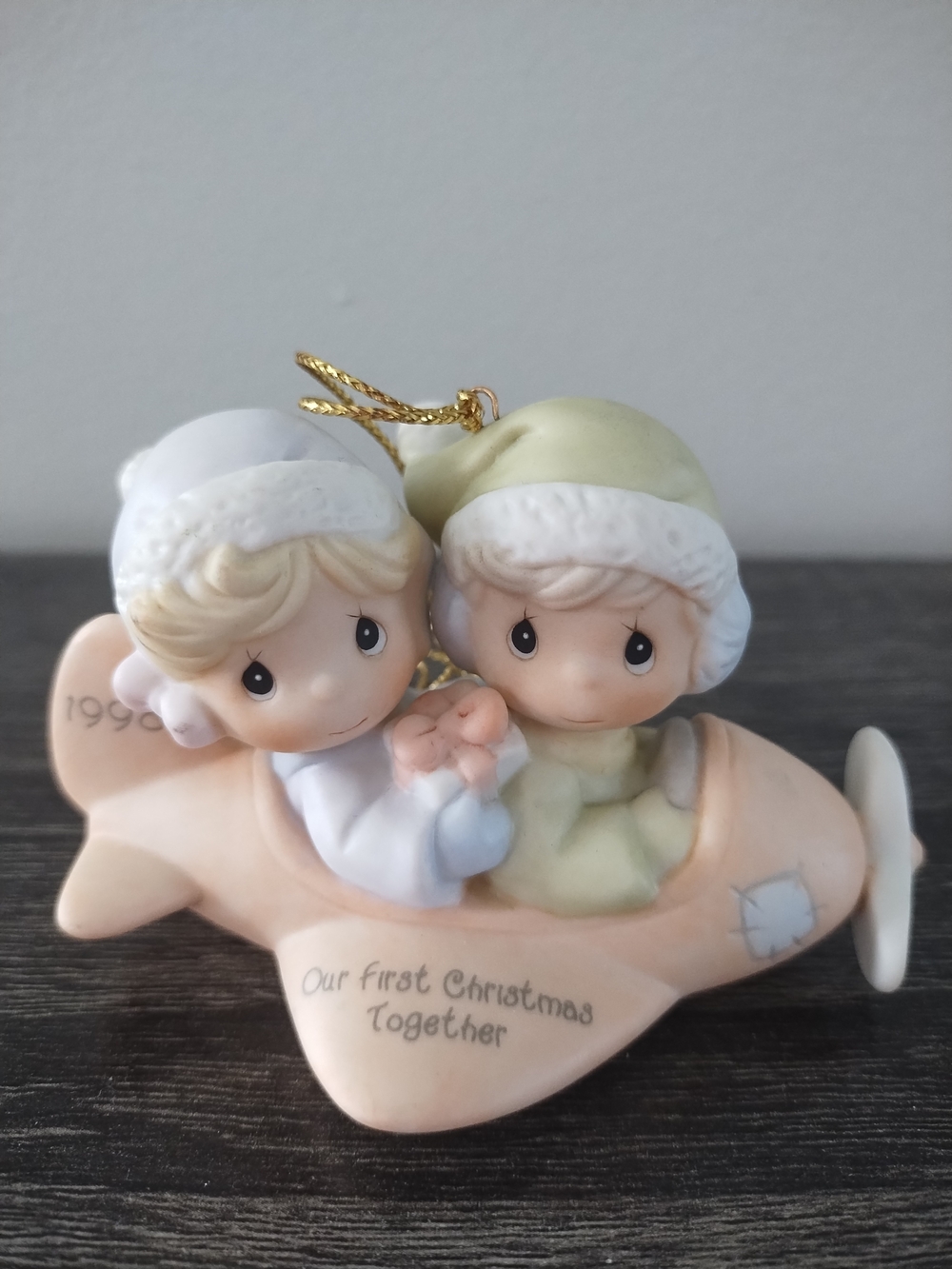 Precious Moments 'Our First Christmas Together' Ornament - Cream & White
